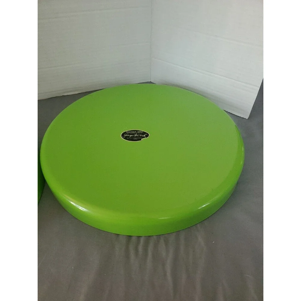 VTG MCM Georges Briard Chip and Dip Set of 2 Lime Green White Boutique Series